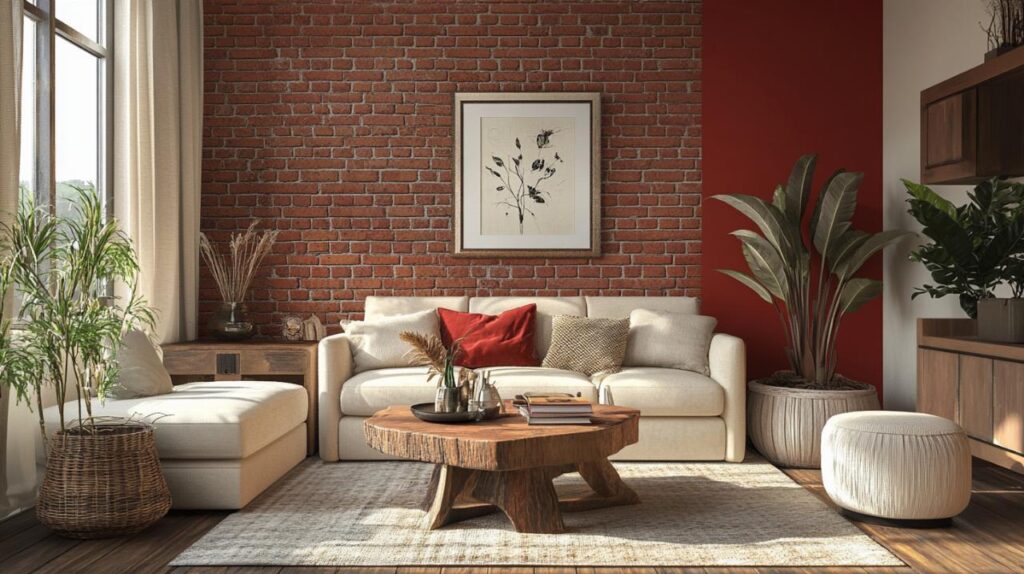 Rojo ladrillo con qué color: 5 mejores conjuntos que aportan luminosidad y amplitud a tu espacio